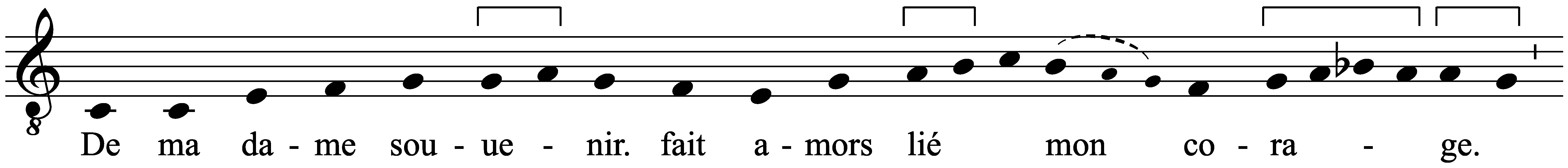 Work musical notation
